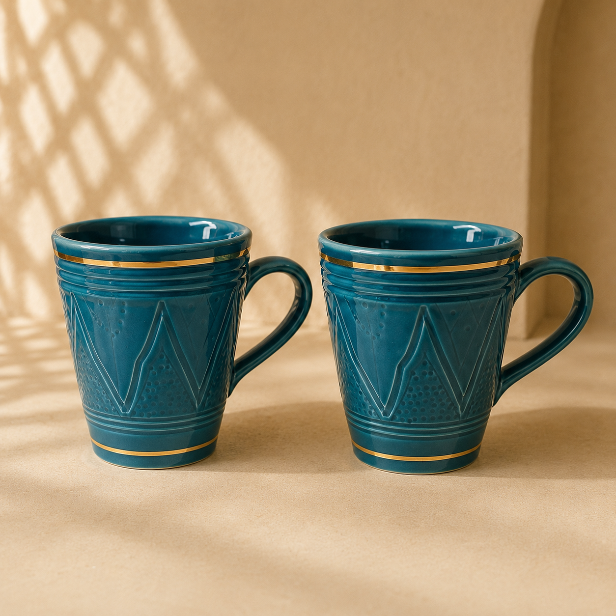 ZAYNA Ceramic Mug Duo – Set of 2