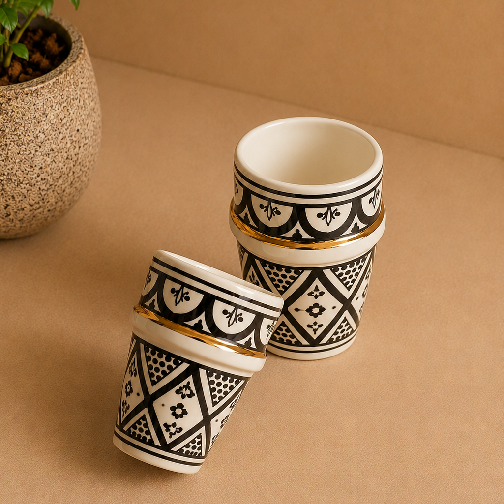 Grande Tasse Beldi Zwak Noir Gold