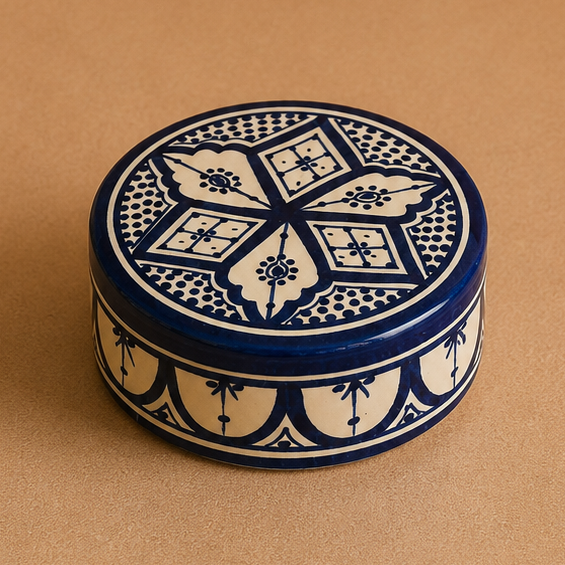Boîte ronde Zwak Traditionnel Majorelle