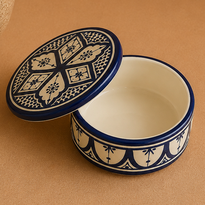 Boîte ronde Zwak Traditionnel Majorelle