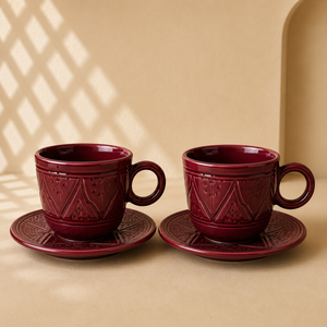 Tasse à Café avec Soucoupe ZAYNA – 2 pièces
