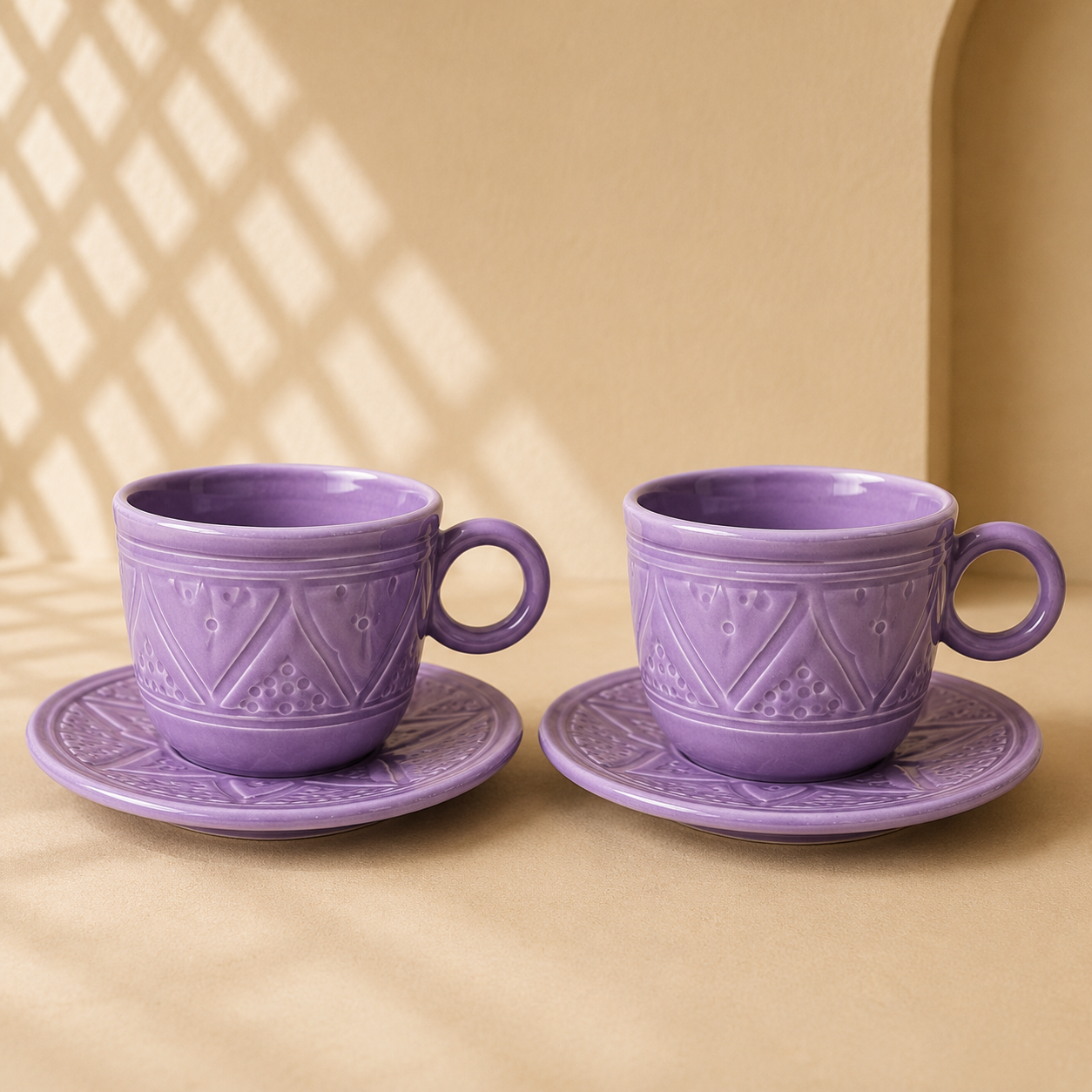 Tasse à Café avec Soucoupe ZAYNA – 2 pièces